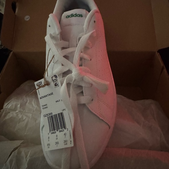 adidas White and Green Men's Shoes - Picture 4 of 4